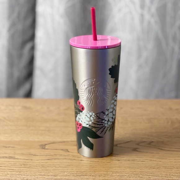 Starbucks Christmas Pine Cone Stainless Steel Tumbler